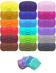 Eye Mask Sleep Masks Pack of 36 PorsMing Sleeping Mask Blindfold Eye Cover Team Building Games Party with Nose Pad and Adjustable Strap for Women Men Kids 4 Layers Colors (18 Color 36 Pieces)