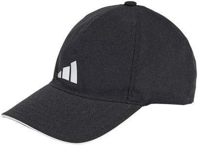 adidas Performance Aeroready Training Running Baseball Cap, Black/White/White, One Size (Men)