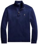 POLO RALPH LAUREN Men's Classic Estate-Rib Quarter-Zip Pullover Sweater, Ralph-lauren Navy, Large