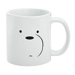 We Bare Bears Ice Bear Ceramic Coffee Mug, Novelty Gift Mugs for Coffee, Tea and Hot Drinks, 11oz, White
