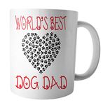 AK Giftshop Dog Dad Gifts for Fathers Day - Birthday - Christmas - World's Best Dog Dad (Mug)