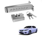 Kozdiko Car Stainless Steel Pedal Lock Rod or for Brake Clutch Throttle Adjustable Anti Theft Security Lock System for Honda Accord