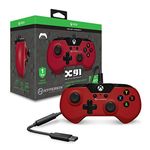 Hyperkin X91 Wired Controller - Red for Microsoft Xbox One and PC