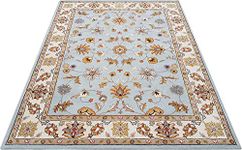 STYLEMEHOME RUGS Handwoven Persian Superfine Pure Wool Carpet with 1.0" inch Thickness (Color Grey A5 Size 4 X 6 Feet)