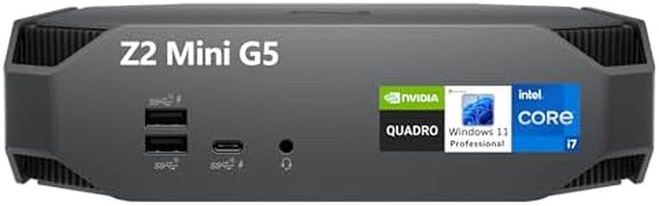 HP Z2 Mini G5 Business Workstation Desktop Computer, Intel Octa-Core i7-10700 up to 4.8GHz, 64GB DDR4 RAM, 2TB PCIe SSD, Quadro T1000 4GB, WiFi, Bluetooth, Keyboard and Mouse, Windows 11 Pro, Tilsiy