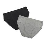 Pristine Life | Urine Collector Underwear For Men | Wash & Reuse | Absorbs Light Urine Leaks | Anti Bacterial, Hygienic & Leakproof | Comfy Cotton | Pack Of 2 | Grey & Black | 5XL