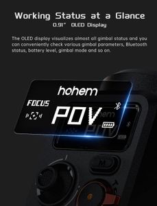 hohem iSteady M6 3-Axis Smartphone Gimbal – Magnetic Light, OLED Display