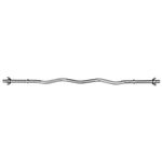 VIAVITO 4ft Standard 1'' Weight Lifting EZ Curl Chrome Barbell Bar with Spinlock Collars