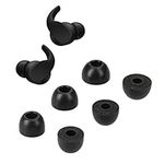 kwmobile Replacement Ear Tips Compatible with Beats Fit Pro - Set of 6 - Memory Foam Eartips - Black