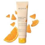 Boka Fluoride Free Toothpaste- Nano Hydroxyapatite, Remineralizing, Sensitive Teeth, Whitening- Dentist Recommended for Adult, Kids Oral Care- Orange Cream Natural Flavor, 4oz 1Pk - US Manufactured