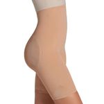 Leonisa Tummy Control Shapewear Short for Women with High Waisted and Butt Lifter, Brown, Large