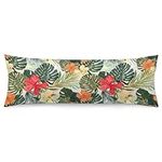 Tropical Leaf Body Pillow Cover Hib