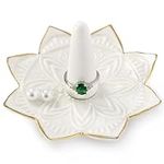 Ceramic Ring Holder for Jewelry,Whi