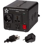 Dynastar Step Up & Step Down Voltage Converter and Transformer, 110-220 to 220-240 Volts; Heavy Duty, Extra Durable Lifetime Coil, 5-Year-Warranty, 3500 Watts