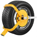 Full Face Wheel Clamp Fits Cars, Vans, Trailers,Caravans Wheel Lock Wheel Clamp