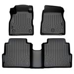 SMARTLINER Custom Fit Floor Mats 2 Row Liner Set Black for 2018-2019 Nissan Kicks