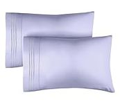 Queen Pillow Cases Set of 2 - Extra Soft, Hotel Quality Pillowcase Covers - Comfy & Cooling - Pack of 2 Pillow Cases - Machine Washable Pillow Protectors - 2 Piece - Queen Size Lavender Pillow Covers