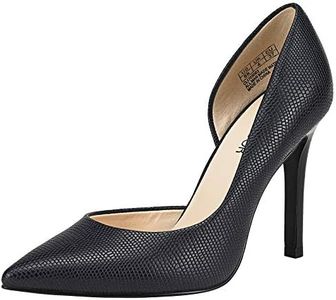 JENN ARDOR Stiletto High Heel Shoes for Women: Pointed, Closed Toe Classic Slip On Dress Pumps-Navy 9.5 B(M) US