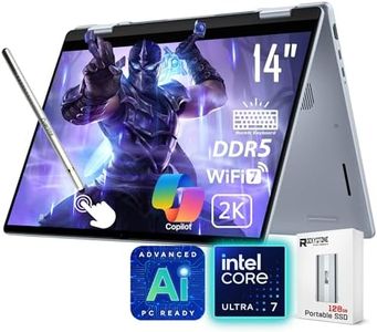 Dell 14 Plus 2-in-1 AI Ready Laptop, 14" 2K Touchscreen, Core Ultra 7 256V(>i9-12900K), Copilot+ PC, Backlit Keyboard, WiFi 7, Thunderbolt 4, Windows 11 Home,Ice Blue(16GB 8533 MHz DDR5 RAM | 1TB SSD)