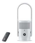 Ultty Bladeless Fan with Air Purifier, Bladeless Tower Fan Portable Air Purifier Fan with Remote, Touch, Timer, HEPA Filter, 90° Oscillating 9 Speeds, 3 Modes CR021, White