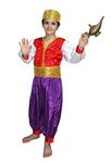 Kaku Fancy Dresses Fairy Tales Aladdin Costume -White & Red, 7-8 Years, For Boys (Santoon)