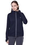 BLUETYGA Sunscreen Standard Length Jacket Women's Travel Nylon Solid Plain Sports Summer Gym Workout Running Travel Trekking And Sunscreen Jacket For Women Nylon Winter Casual Wear,X-Large