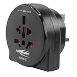 Ansmann Travel Adapter "World to UK" | Suitable use in UK & Countries with 3-Pin Plug | Travel Adaptor Converts Most Country Plugs To Plug Type G for Business/Private Travel - 3 Year Warranty