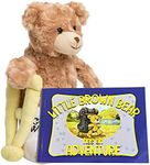 Jolitee Recovery Bear Gifts for Kids and Adults, Teddy Broken Arm Broken Leg, Get Well Stuffed Animal Teddy Bear with Left or Right Arm Cast Sling 10.5 inches (Broken Leg Bear with Book)