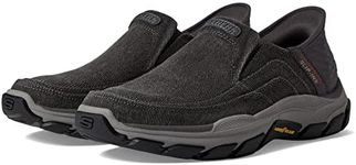 Skechers Men's Respected-Holmgren Slip-in Loafer, Charcoal, 11 Wide