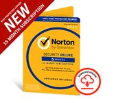 Norton Security Deluxe 2019 | 5 Devices | 1 year + 3 months | Antivirus included | PC|Mac|iOS|Android | Download