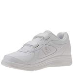 New Balance Women's 577 V1 Hook and Loop Walking Shoe, White/White, 6 N