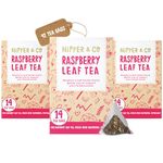 Nipper & Co, Red Raspberry Leaf Tea Pregnancy, Preconception, 3 Pack (42 Reusable Bags = 126 Cups) Natural & Biodegradable, Baby Shower Pamper Kit, New Mum To Be Gift Hamper, Baby Shower Gifts