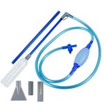 Hot Tub Vacuum Cleaner 10ft Manual Pool Spa Vacuum with Strong Suction Flexible Handheld Manual Spa Cleaner with Squeeze Air Bag for Aquarium Hot Tub Small Swimming Pool (blue)