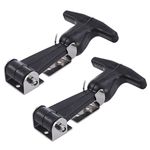 UKCOCO 2pcs Rubber latch t-handle hasp draw latch for tool box cooler golf cart or engineering machine