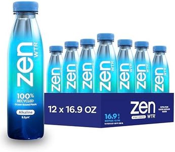 ZenWTR Ultra-Pure, Vapor Distilled Water, 16.9 Oz (Pack of 12) Bottled Water, 9.5 pH Alkaline Water with Electrolytes for a Crisp, Refreshing Taste