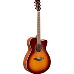 Yamaha FGC-TA Concert Cutaway Transacoustic Guitar w/Chorus and Reverb, Black