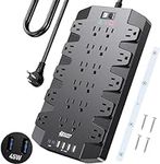 45W Power Strip Surge Protector wit
