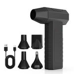 Compressed air Duster，3 Gear Adjustable 100000RPM Electric air Duster, Cordless air Blower for Laptop, Keyboard, Electronics, Replaces Compressed Air Can