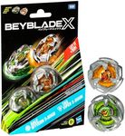 Beyblade X Gale Wyvern 5-80GB and Tail Viper 3-80HN Dual Pack Set with 2 Right-Spinning Tops; Battling Top Toys for 8 Year Old Boys and Girls