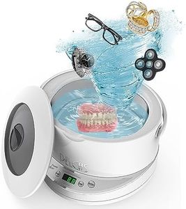 Ultrasonic Cleaner PELCAS Ultrasonic Jewellery Cleaner 750ML 50W 42000HZ Silver Cleaner with 5 Digital Timer for Jewelry Glasses Watches Coins CD Guin-ness Surger(with Removable Tank)