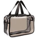 Toiletry Bag Portable Travel Makeup Bag, PVC Waterproof Large Capacity Wash Bag Clear Cosmetic Bag for Women Girls