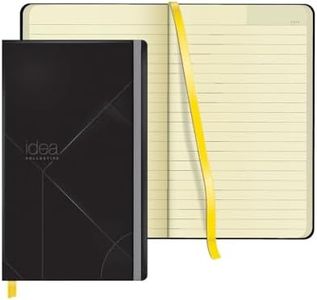 TOPS Idea Collective Journal, Black Cover, Wide Rule, Cream Paper, 8.25 x 5 Inches, 240 Pages (56872)