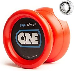 YoyoFactory ONE Yo-Yo - Orange (Modern Spinning yoyo, Beginner to pro, 2 Different Level Ball-Bearings Included, Comes with String)