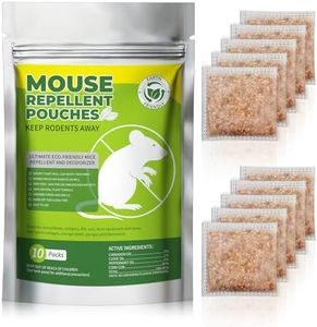 GRLEP 10 Packs Peppermint Oil Mice Repellent Rodent Repeller, Natural Pest Control for Rats Squirrels Insects, Indoor Outdoor Mouse Deterrent, Pet & Family Safe Alternative to Traps & Poison