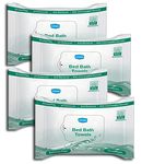 GINNI Hygiene Sponge Bed Bath Towel Wet Wipes For Adults, Patients (10 Pulls/Pack, Pack of 4)