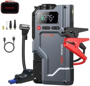 2024 Upgrade Featou Jump Starter with Air Compressor, 5 in 1 Function Jump Box 3000A Peak 150PSI Battery Pack with Digital Tire Inflator, car Battery Charger Portable for 8.5L Gas or 7.0L Diesel