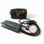DoctorDeluxe Aneroid Sphygmomanometer – Manual Blood Pressure Monitor with Cuff & Gauge • Easy-to-Read Dial • Portable BP Machine for Home & Clinical Use • Black (Model: DD-AS-02)