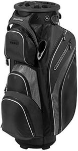 Bag Boy Revolver XP Golf Cart Bag, 14 Way 360⁰ Rotating Top with Full Length Individual Dividers, External Putter Tube, 9 Pockets