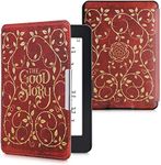 kwmobile Case Compatible with Amazon Kindle Paperwhite Case - eReader Cover - Good Story Yellow/Orange/Red