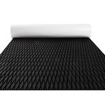 FOCEAN Boat Flooring EVA Foam Boat Decking Camo Marine Flooring Self-Adhesive Boat Mat Boat Carpet for Motorboat RV Yacht Kayak Surfboard, 94.5''x 15.7'', Black